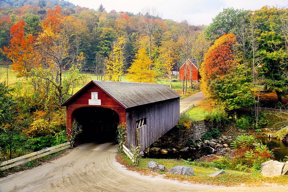 Vermont Covered Bridge art print by Danita Delimont for $57.95 CAD