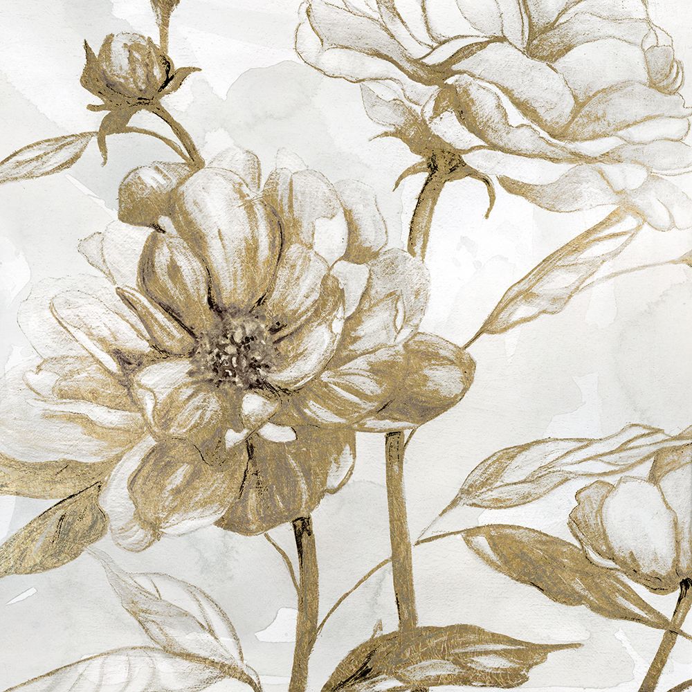 Peony Glitz I art print by Carol Robinson for $57.95 CAD