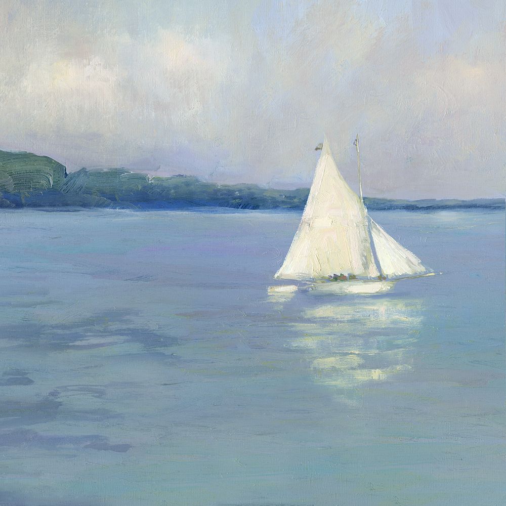 Distant Sail I art print by Sally Swatland for $57.95 CAD