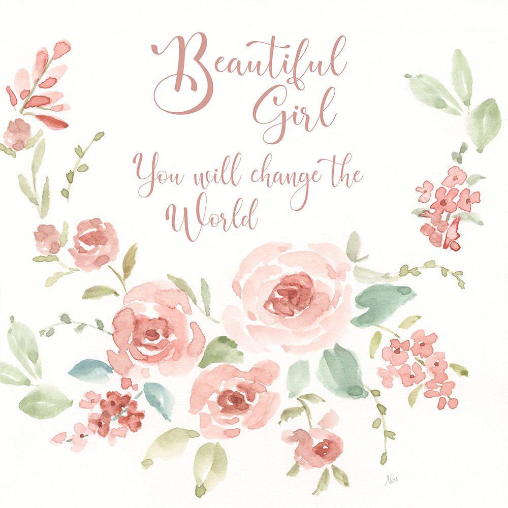 Sweet Beautiful Girl art print by Nan for $57.95 CAD