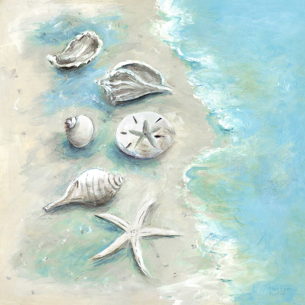 Beach Shells I art print by Marilyn Dunlap for $57.95 CAD