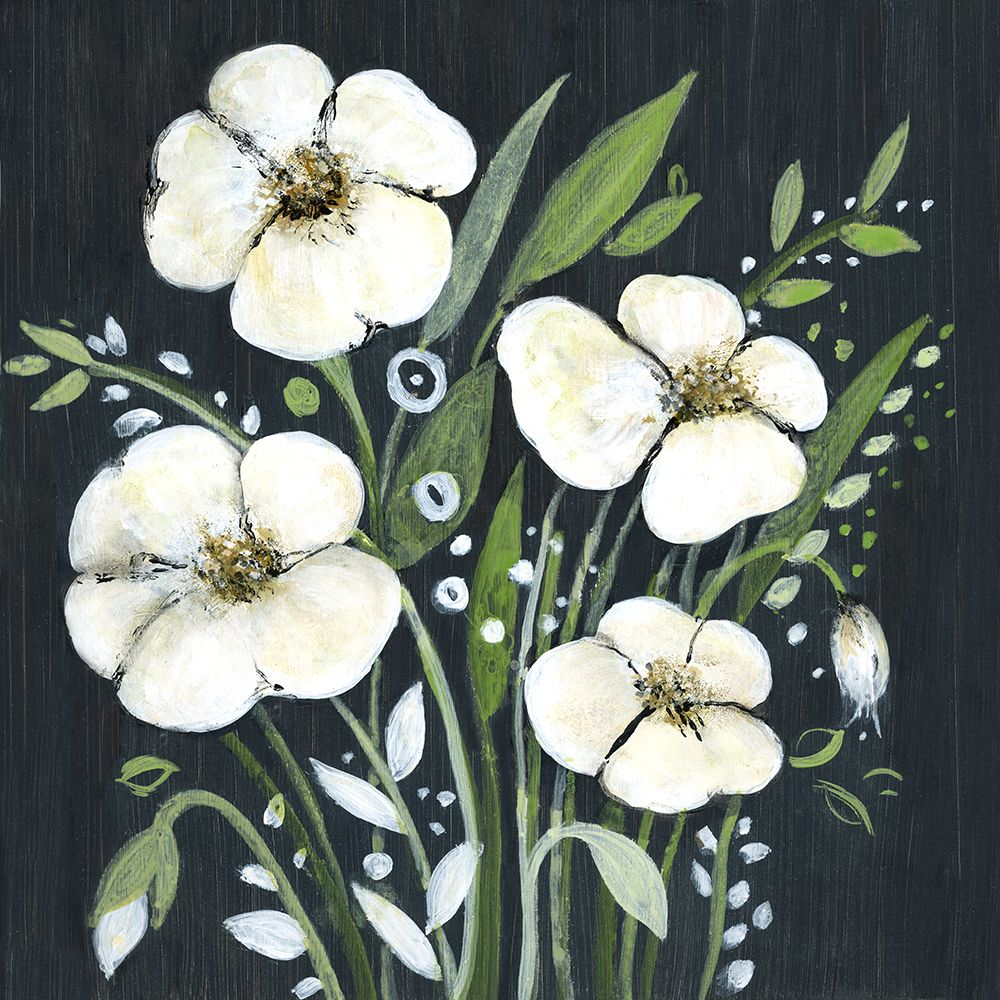Folk Poppy Field II art print by Tava Studios for $57.95 CAD