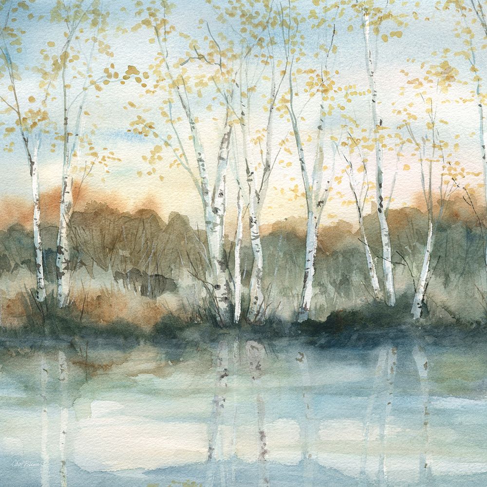 Birch Riverbank art print by Carol Robinson for $57.95 CAD