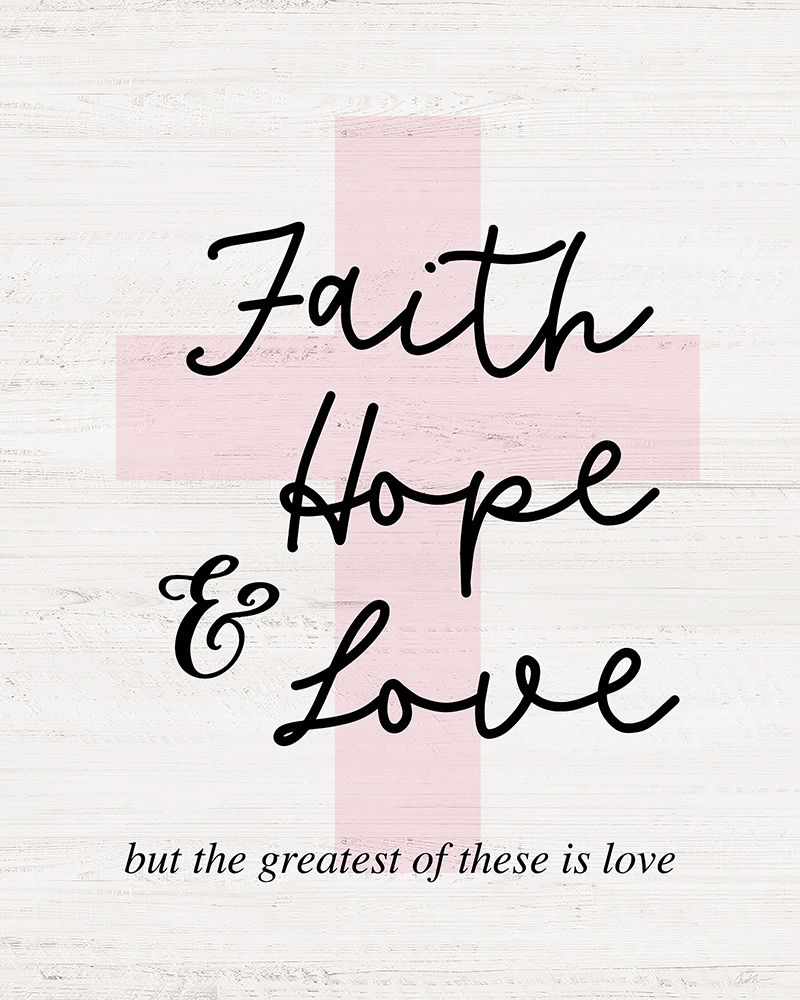Faith-Hope and Love Cross art print by Natalie Carpentieri for $57.95 CAD