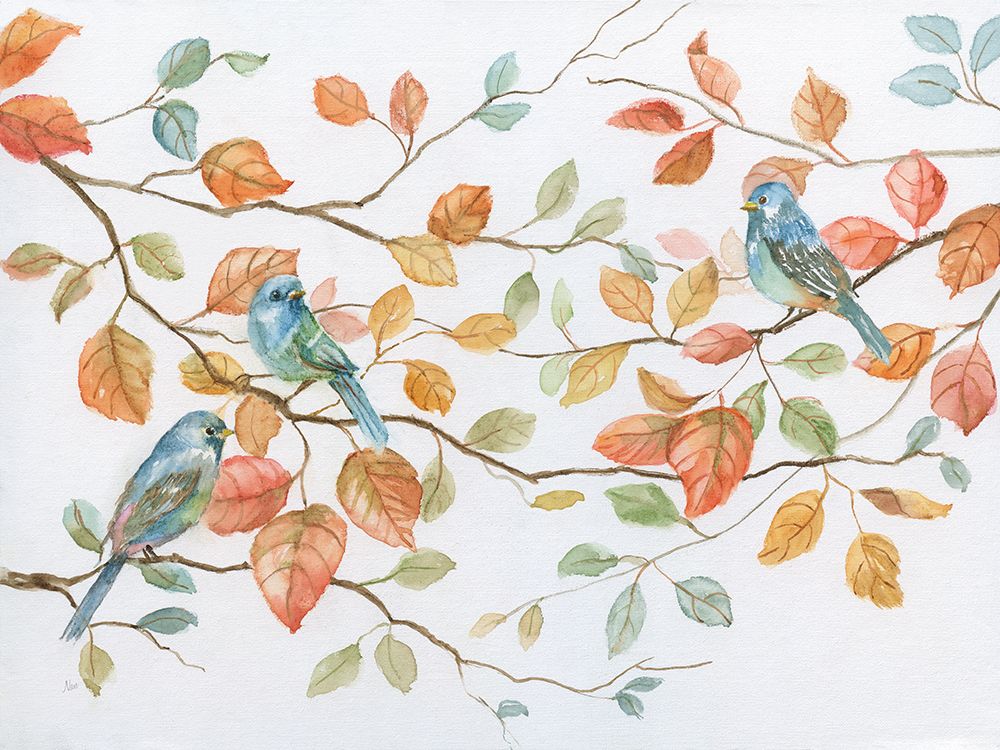 Bird Trio art print by Nan for $57.95 CAD