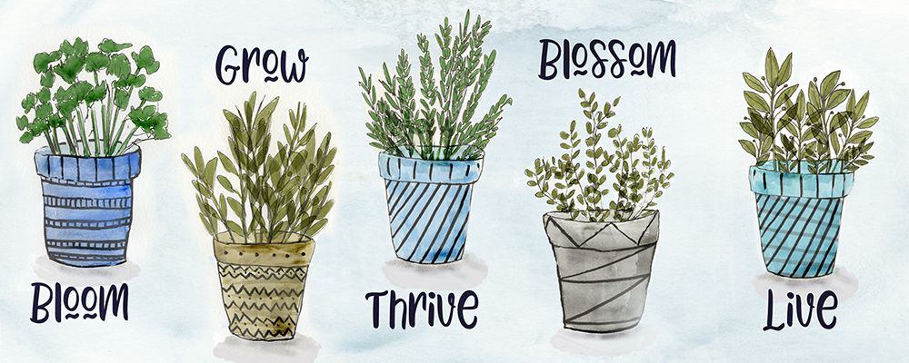Potted Inspirations art print by Susan Jill for $57.95 CAD