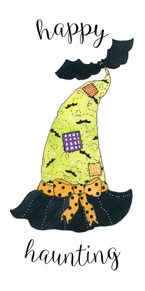 Happy Haunting Hat art print by Livi Finn for $57.95 CAD