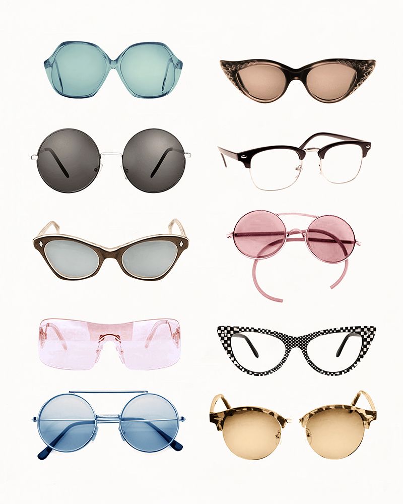 Vintage Glasses II art print by CAD Designs for $57.95 CAD