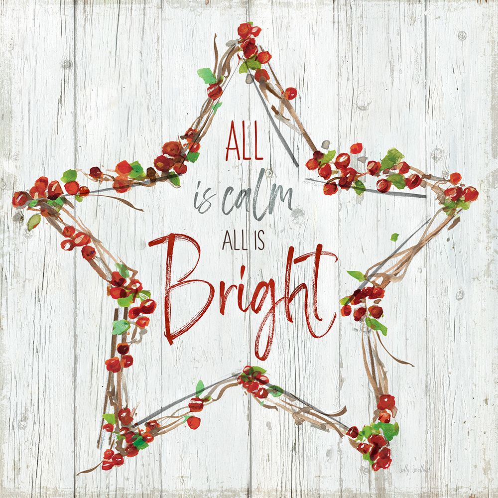 Bright Star Wreath art print by Sally Swatland for $57.95 CAD