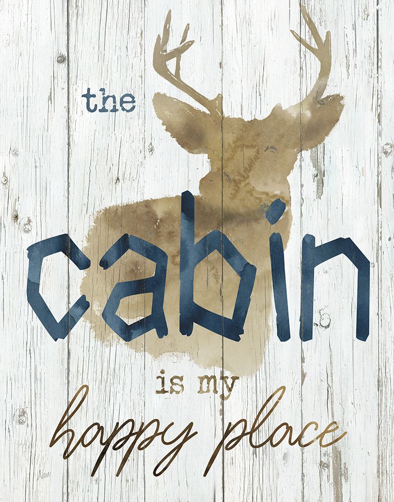 Happy Place Cabin art print by Nan for $57.95 CAD