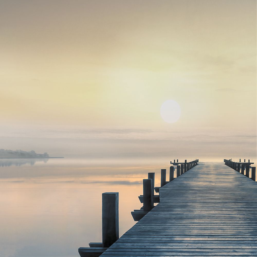 Pier at Dawn art print by Mike Calascibetta for $57.95 CAD