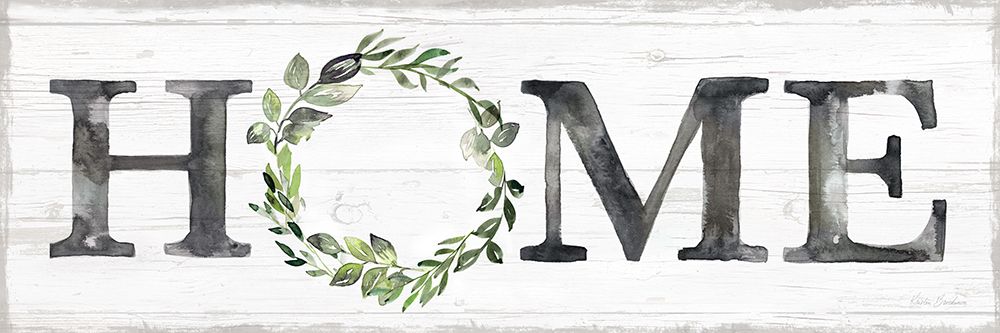 Gray Home Wreath art print by Kristen Brockmon for $57.95 CAD