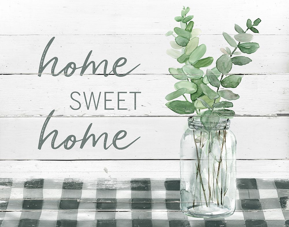 Eucalyptus Home Sweet Home art print by Carol Robinson for $57.95 CAD