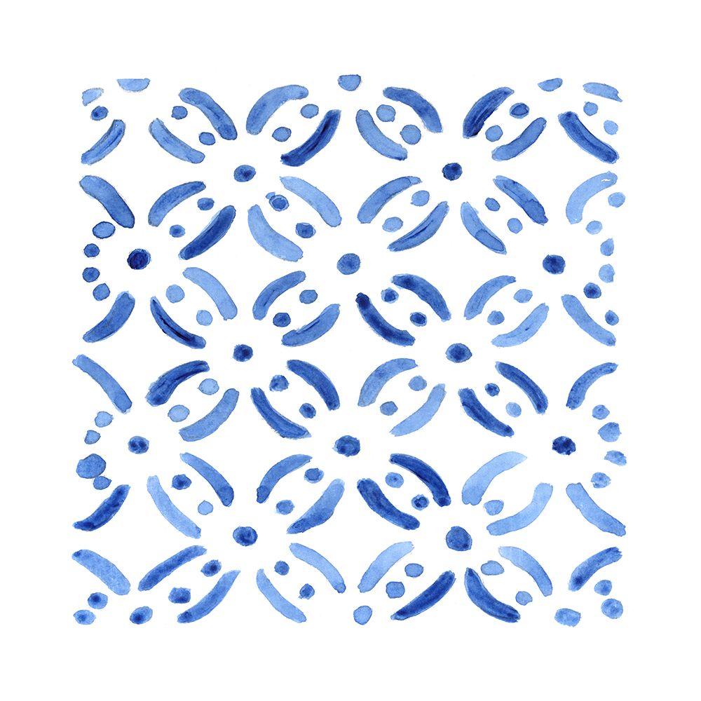 Blue Wash Tile II art print by Tava Studios for $57.95 CAD