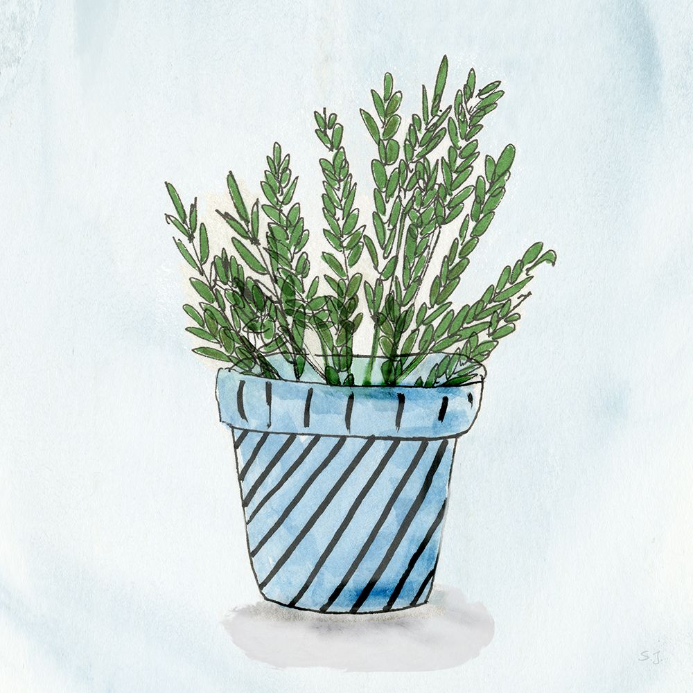 Pot of Herbs II art print by Susan Jill for $57.95 CAD