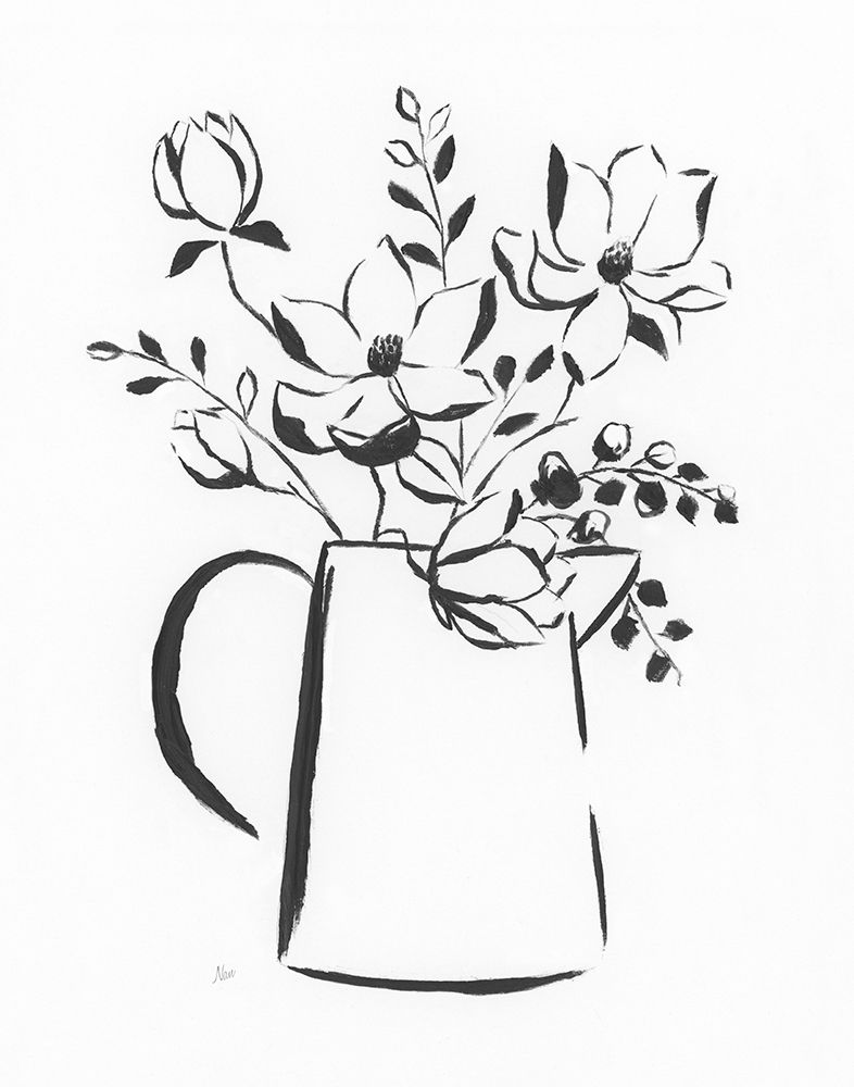 Sketchy Bouquet I art print by Nan for $57.95 CAD