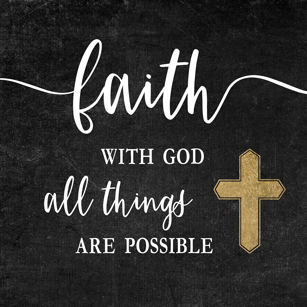 Faith with God Gold art print by Natalie Carpentieri for $57.95 CAD