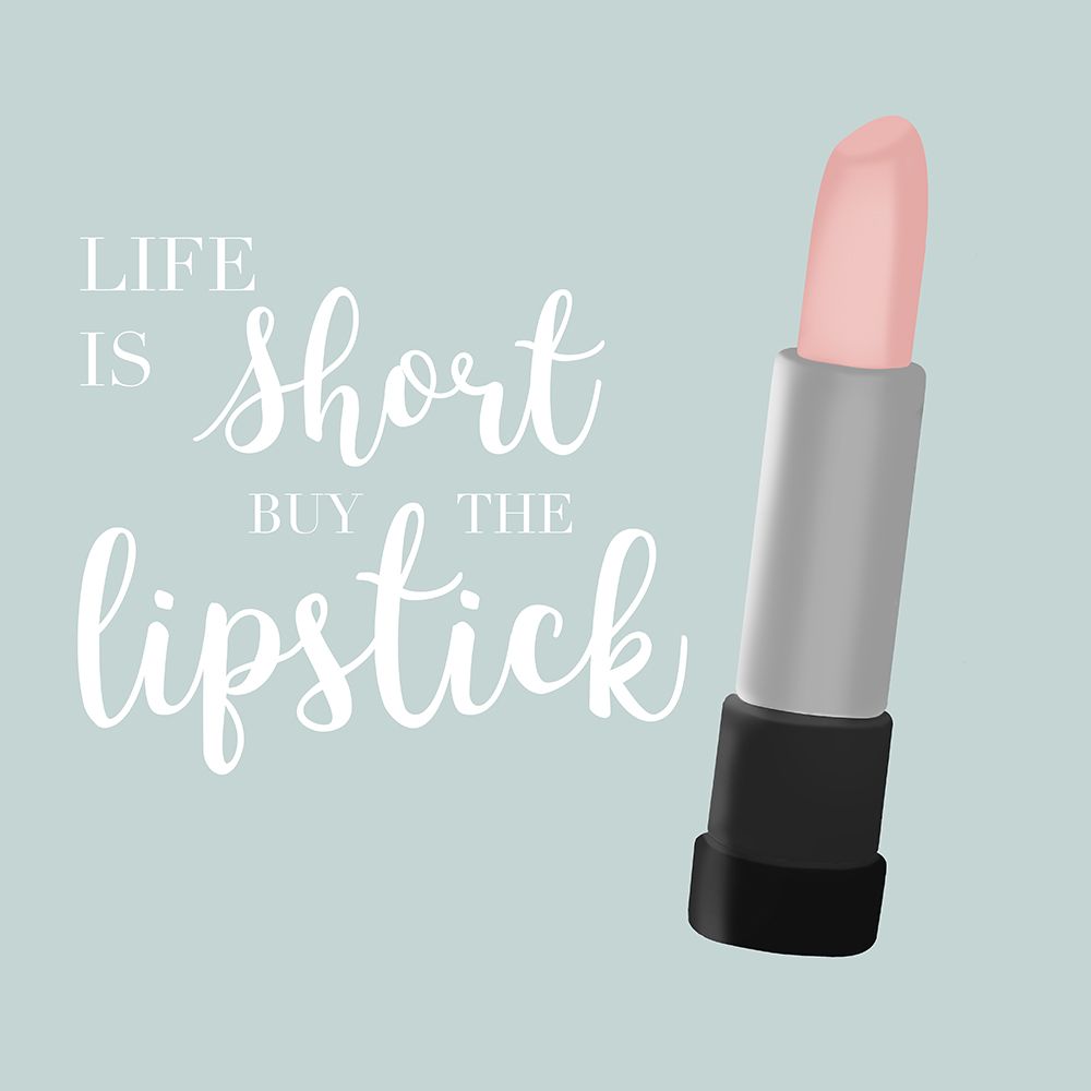 Buy the Lipstick in Teal art print by Natalie Carpentieri for $57.95 CAD