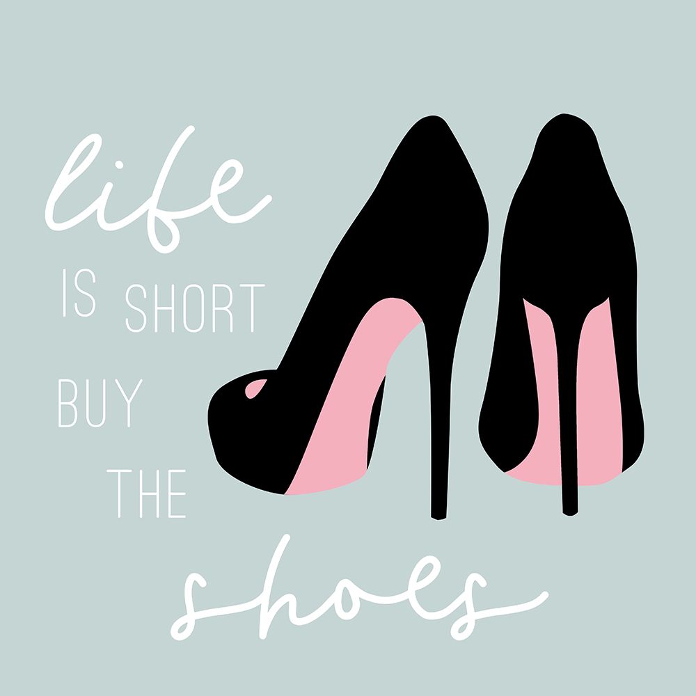 Buy the Shoes in Teal art print by Natalie Carpentieri for $57.95 CAD