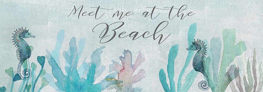 Seahorses and Coral art print by Susan Jill for $57.95 CAD