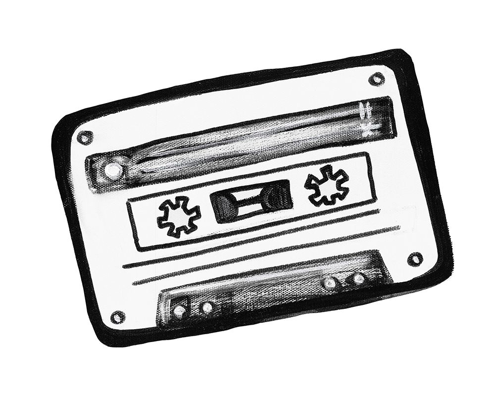 Cassette Sketch art print by Alexandria Tava for $57.95 CAD