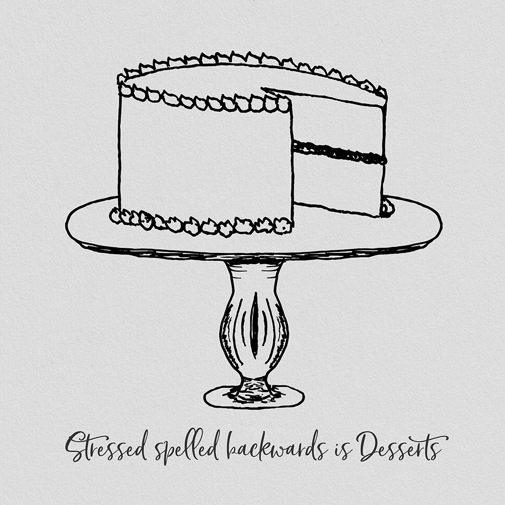 Stressed Spelled Backwards art print by CAD Designs for $57.95 CAD