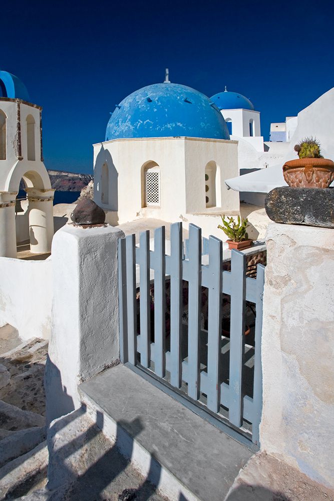 Santorini Sidewalk art print by Danita Delimont for $57.95 CAD