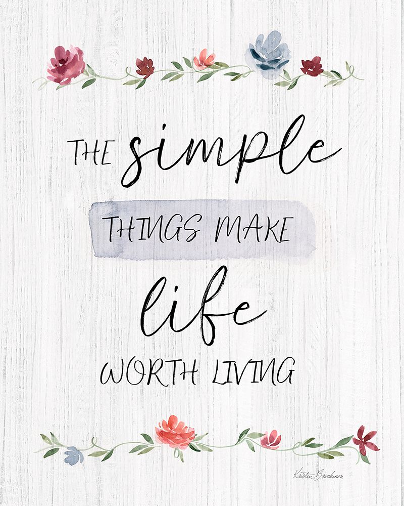 The Simple Things art print by Kristen Brockmon for $57.95 CAD
