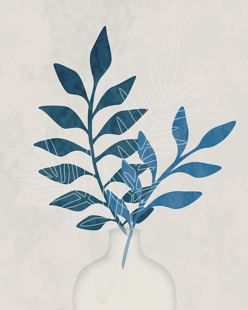 Monochrome Foliage I art print by Natalie Carpentieri for $57.95 CAD