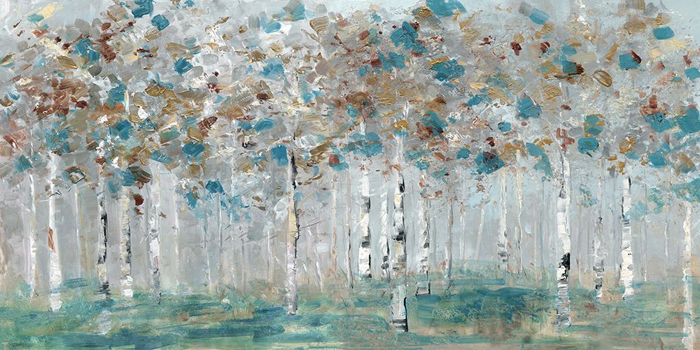 Teal Forest art print by Sally Swatland for $57.95 CAD
