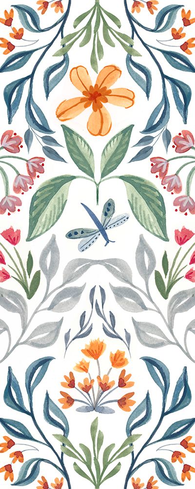Folk Panel I art print by Kristen Brockmon for $57.95 CAD