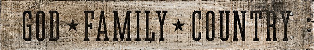 God Family Country art print by CAD Design for $57.95 CAD