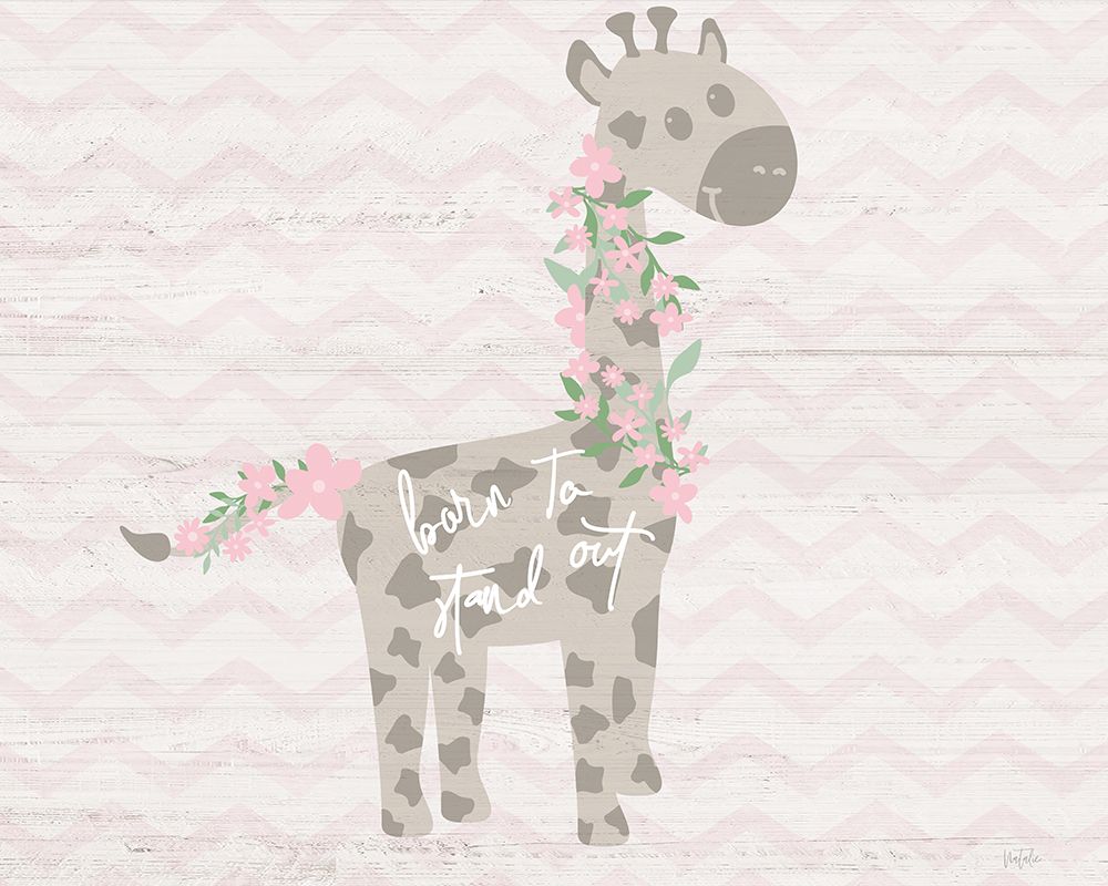 Floral Giraffe art print by Natalie Carpentieri for $57.95 CAD