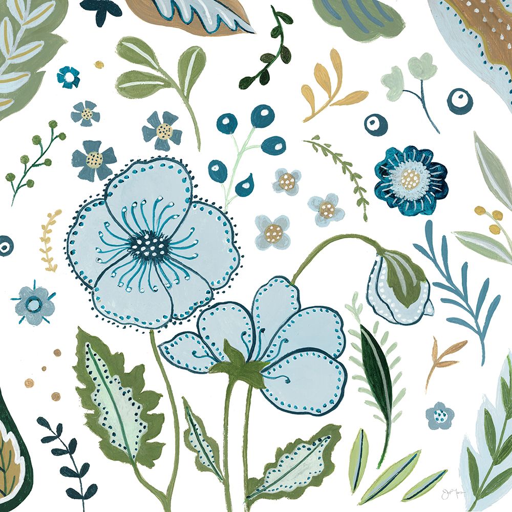 Fantasy Folk Flowers II art print by Tava Studios for $57.95 CAD