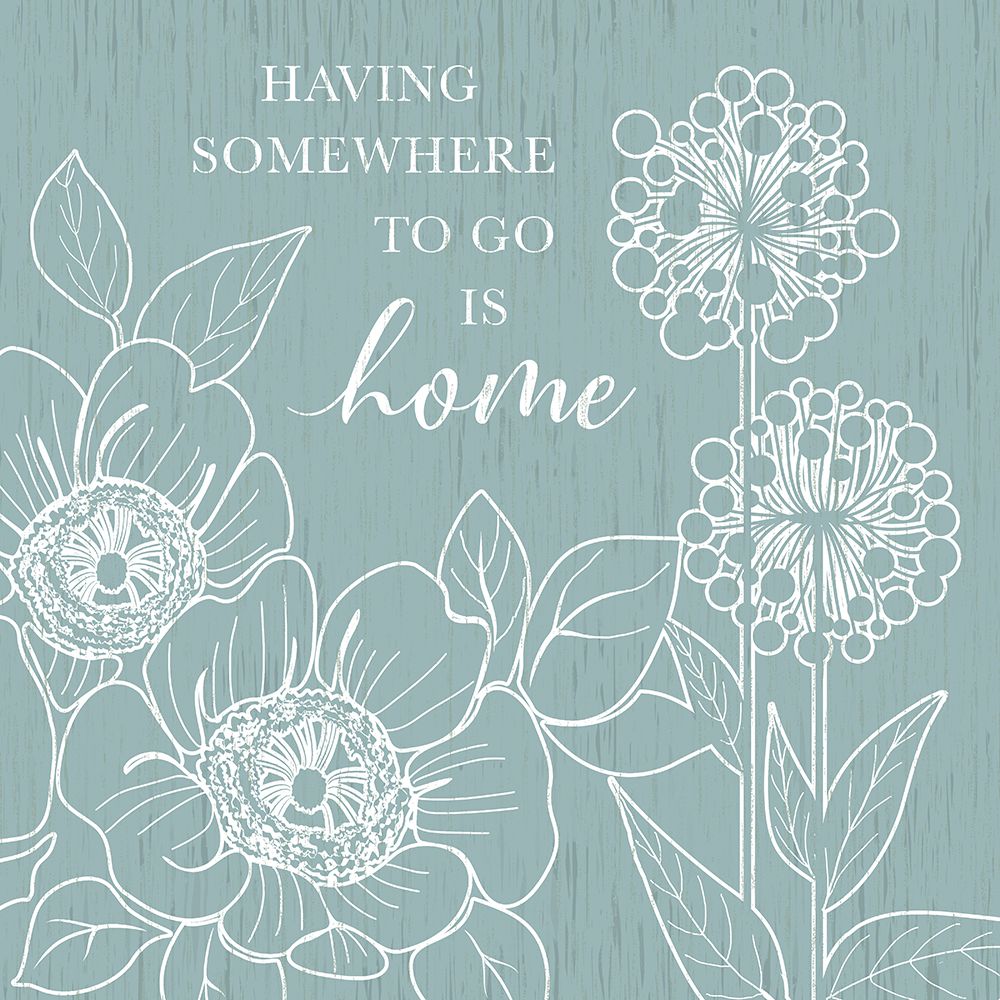 Home Floral  Sketch art print by Conrad Knutsen for $57.95 CAD