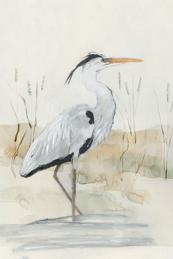 Heron I art print by Sally Swatland for $57.95 CAD
