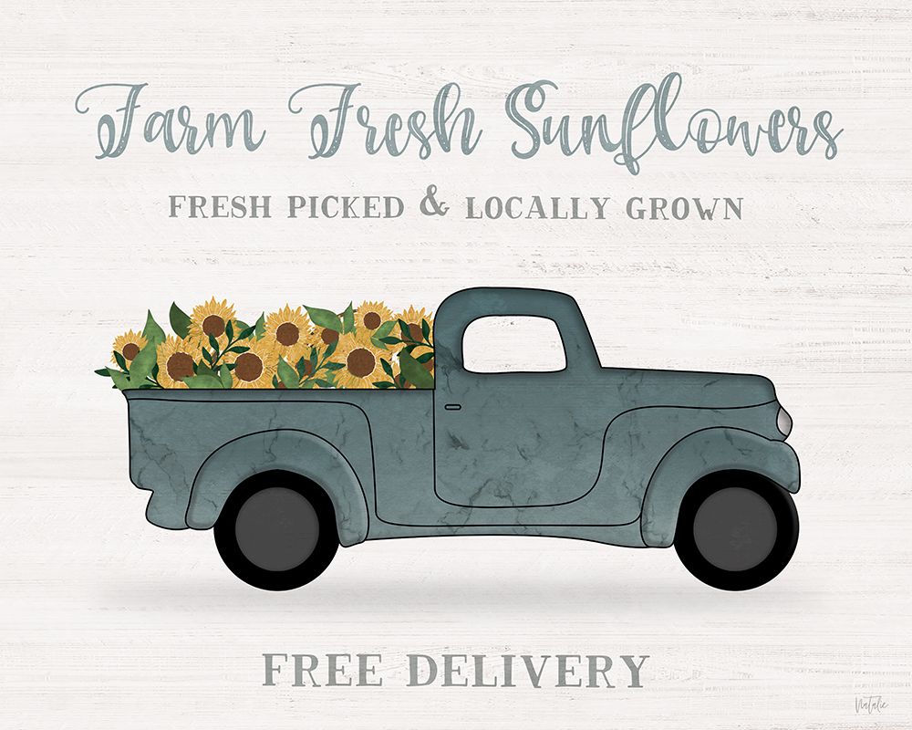 Farmers Market Truck art print by Natalie Carpentieri for $57.95 CAD