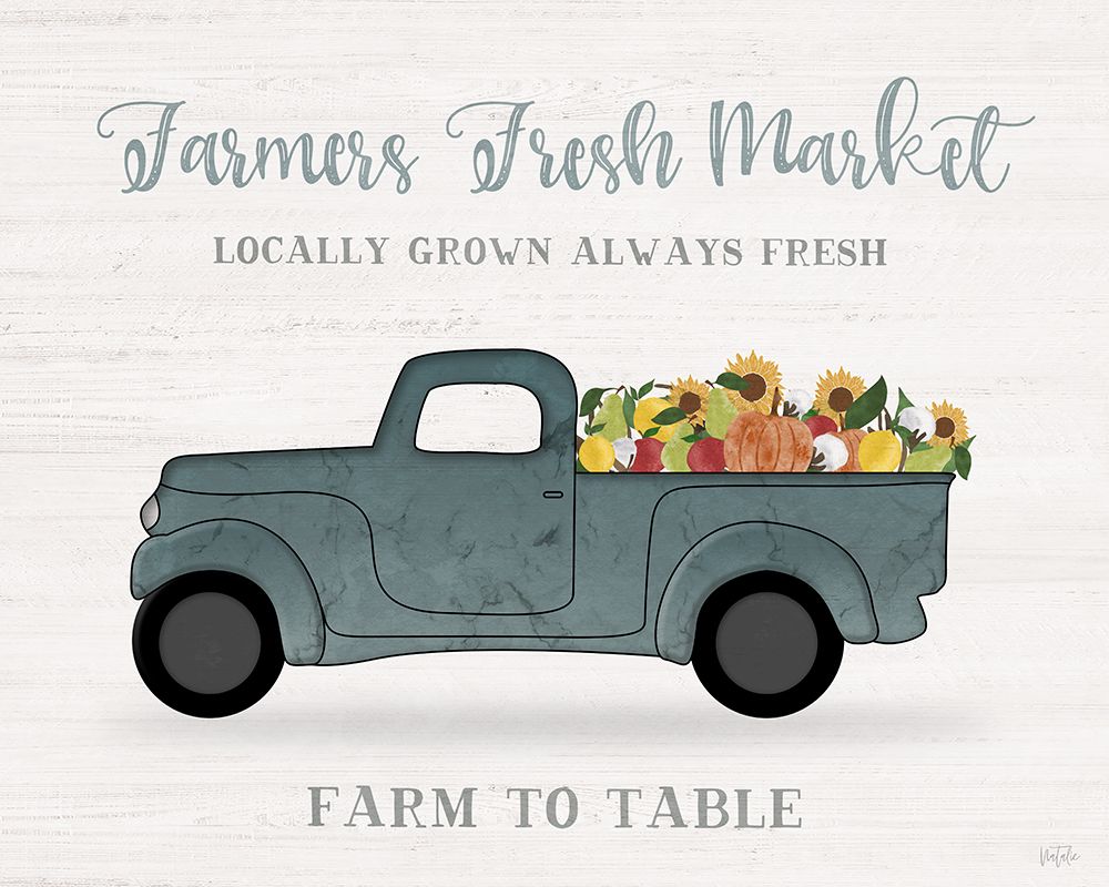 Fresh Sunflowers Truck art print by Natalie Carpentieri for $57.95 CAD