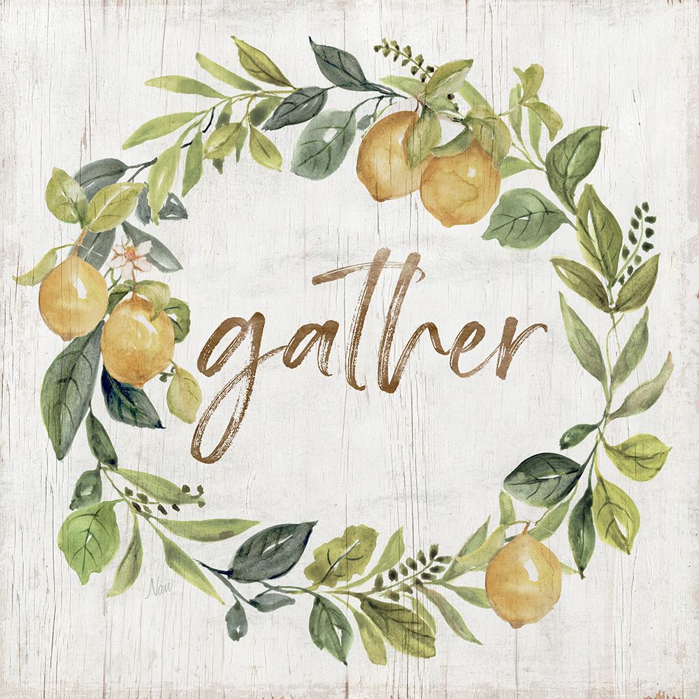 Lemons Gather art print by Nan for $57.95 CAD