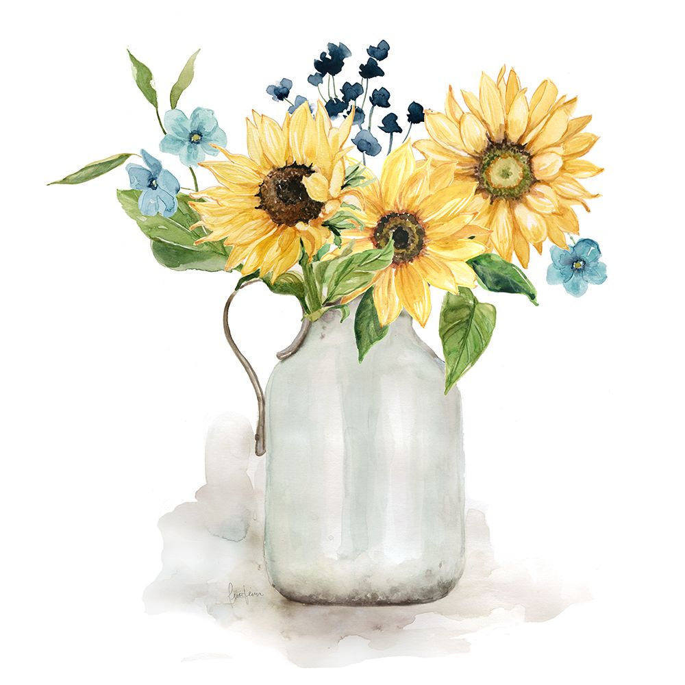 Sunflower Day I art print by Livi Finn for $57.95 CAD