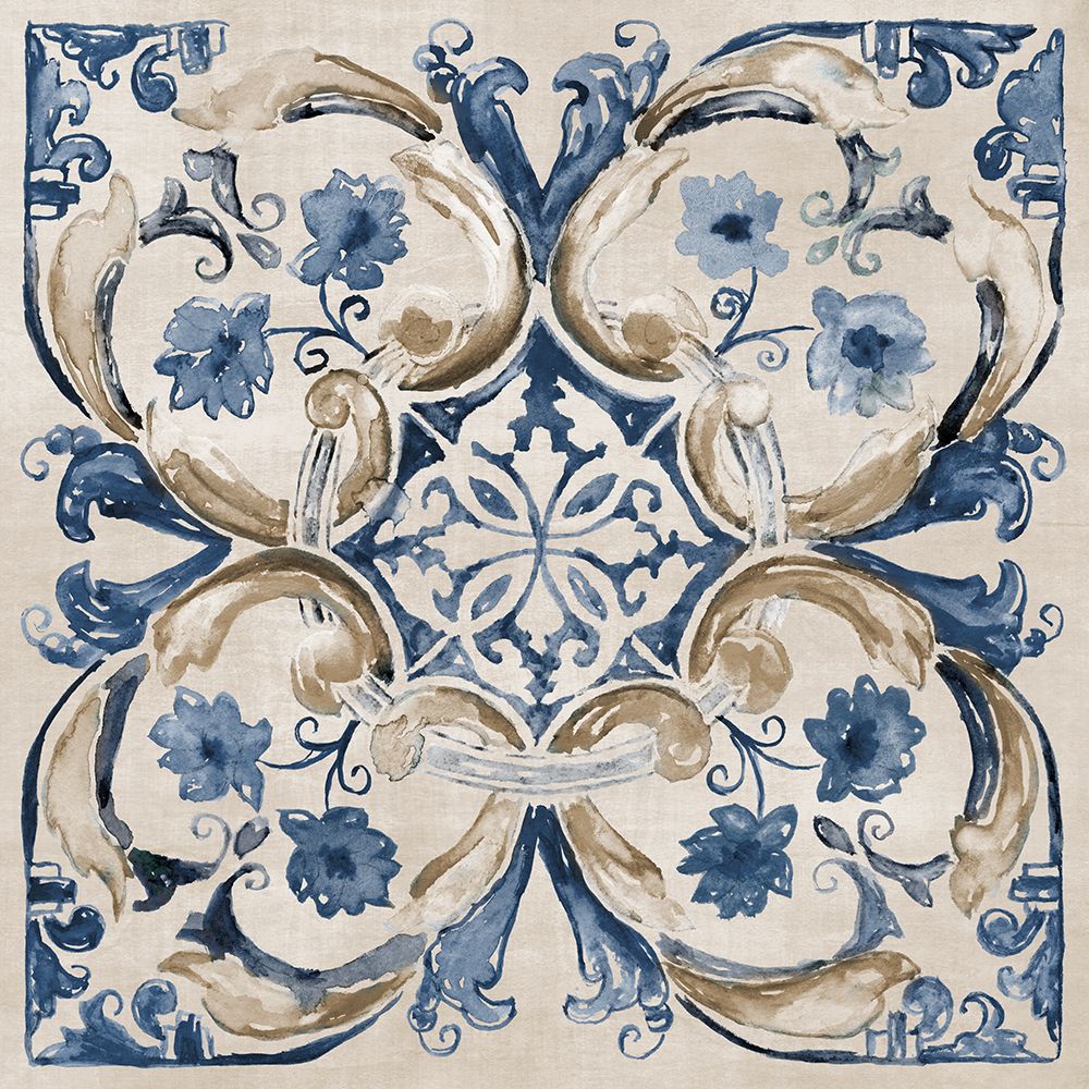 Moroccan Tile I art print by Nan for $57.95 CAD