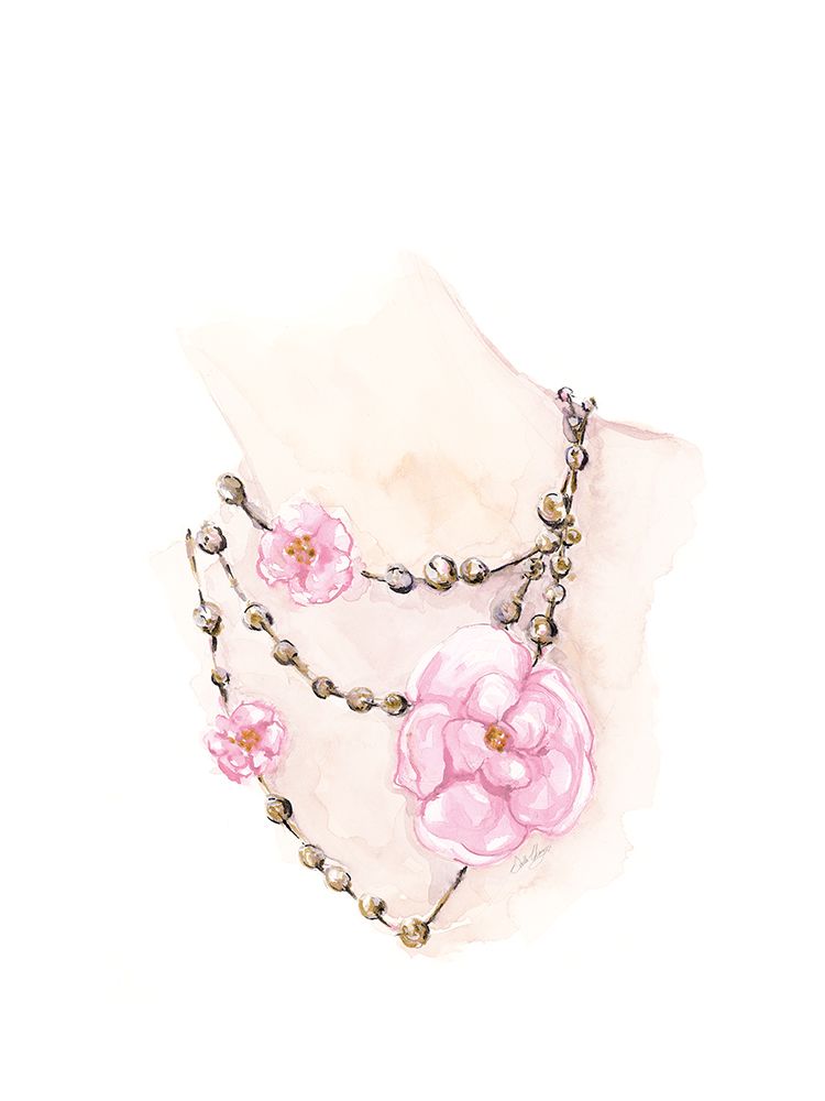 Bead Floral Necklace art print by Stella Chang for $57.95 CAD