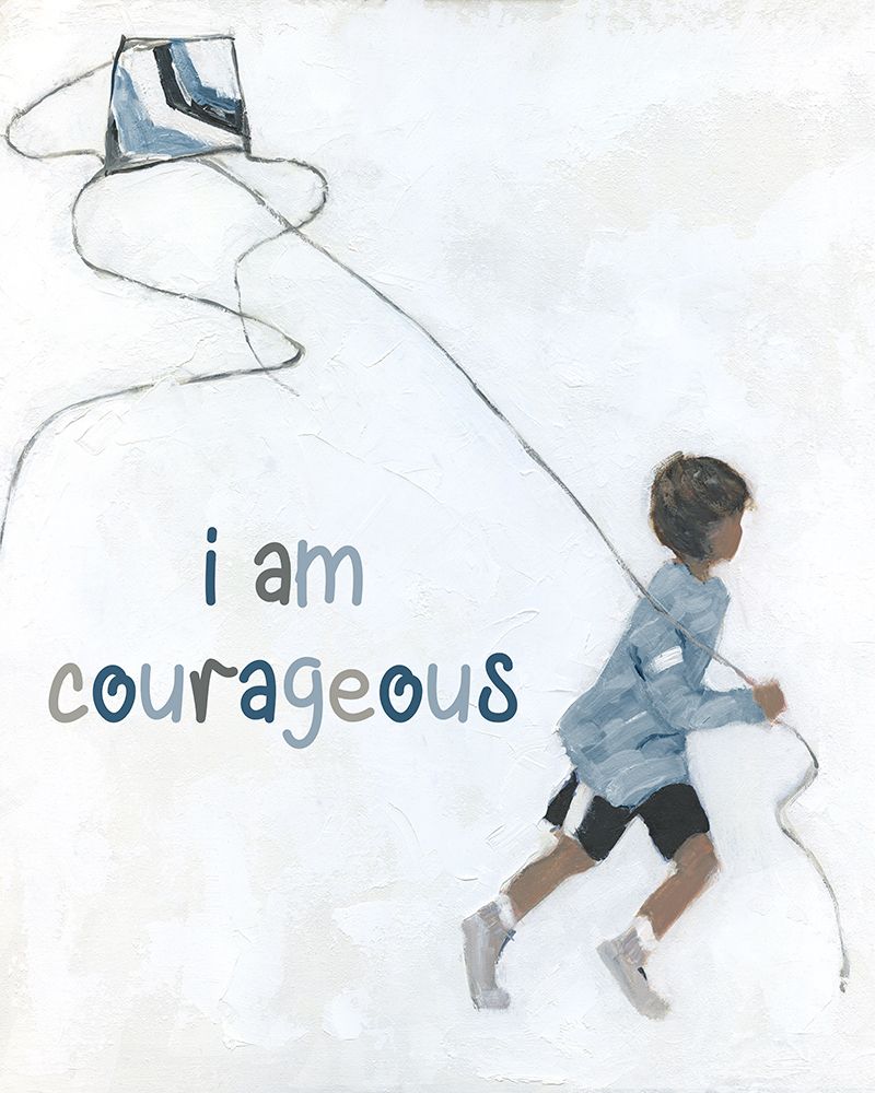 Boy Flying Kite art print by Sally Swatland for $57.95 CAD