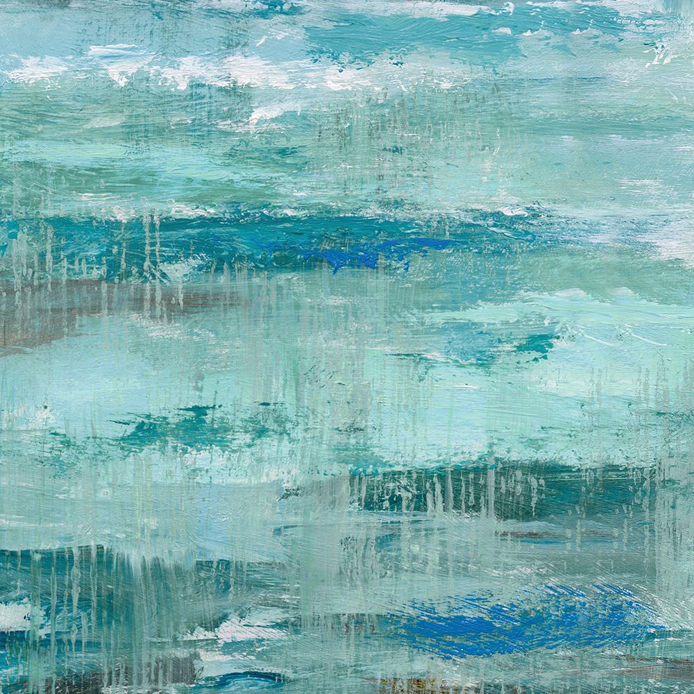 Teal Abstraction I art print by Nan for $57.95 CAD