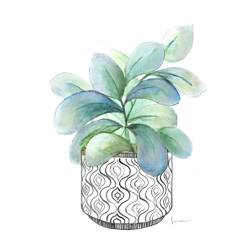 Modern Botany Blue III art print by Tava Studios for $57.95 CAD