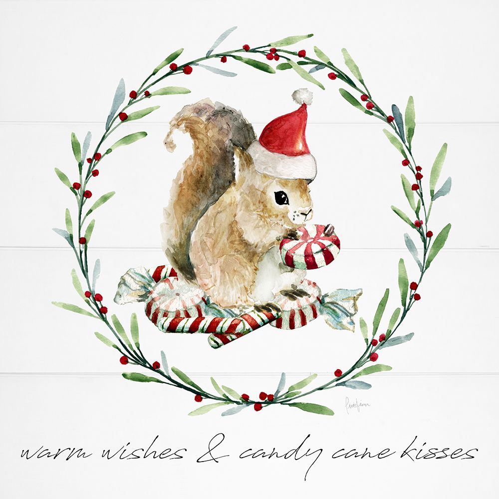 Farmhouse Christmas Squirrel art print by Livi Finn for $57.95 CAD