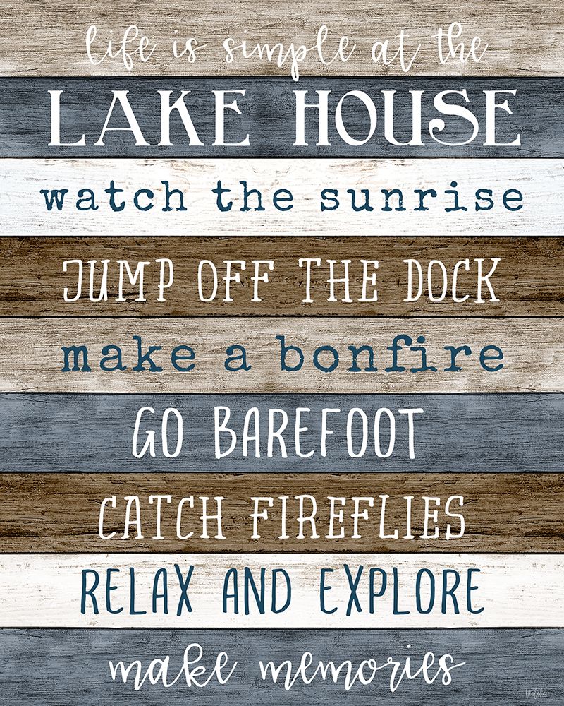Simple Lake Rules art print by Natalie Carpentieri for $57.95 CAD
