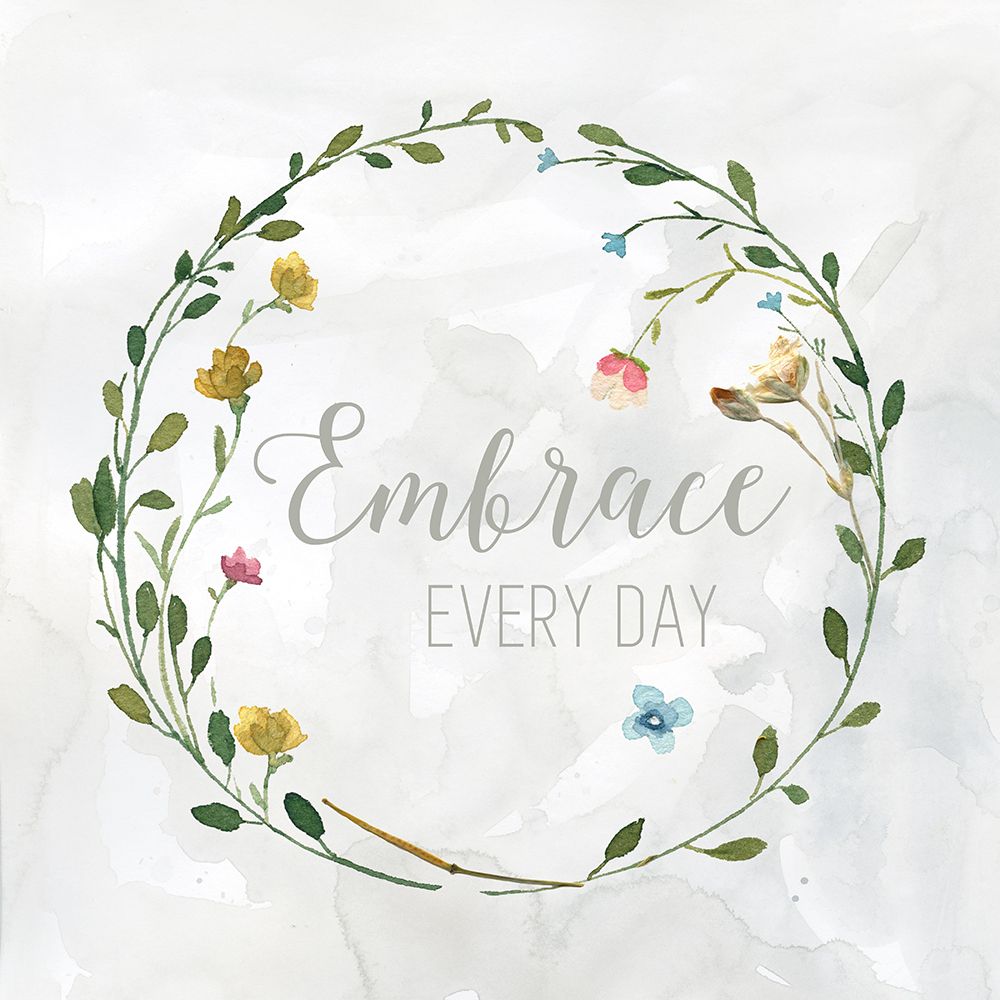 Embrace Everyday Pressed Wreath art print by Livi Finn for $57.95 CAD