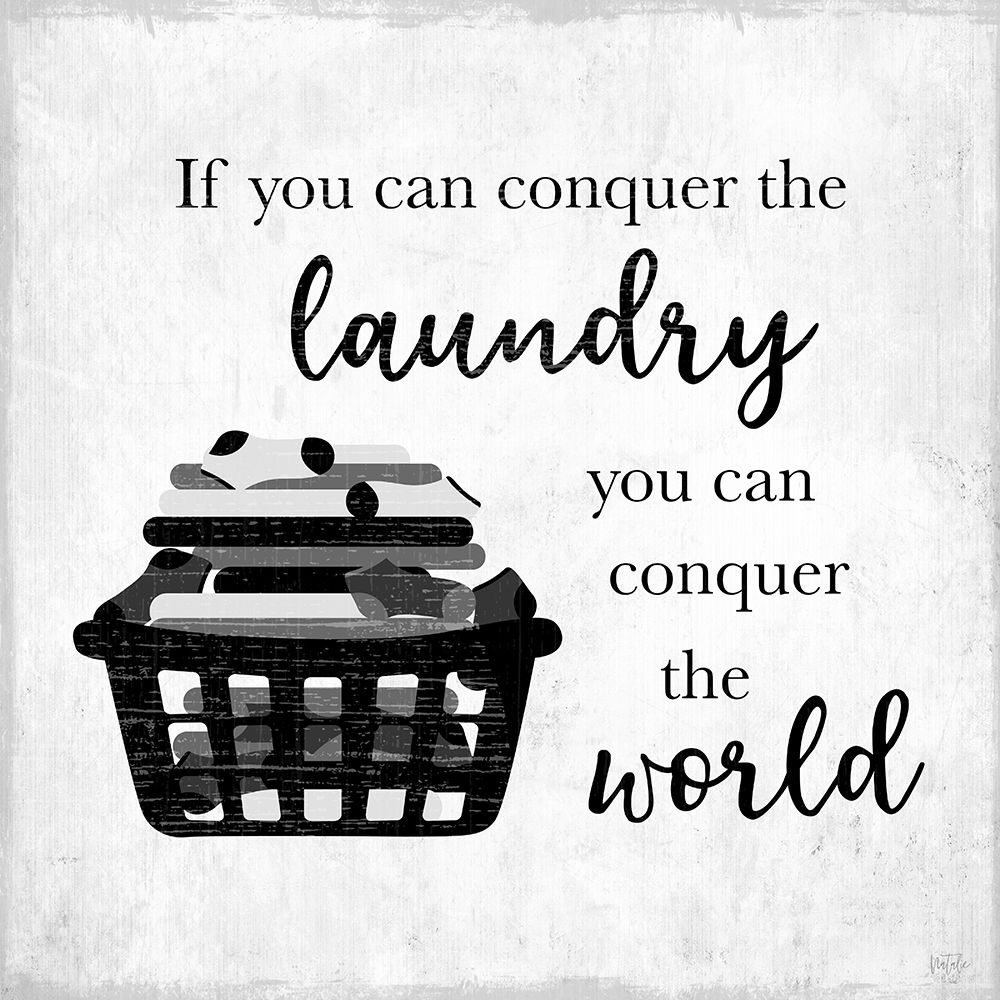 Conquer Laundry art print by Natalie Carpentieri for $57.95 CAD