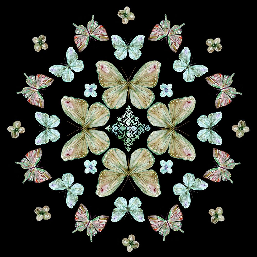 Butterfly Kaleidoscope art print by Carol Robinson for $57.95 CAD